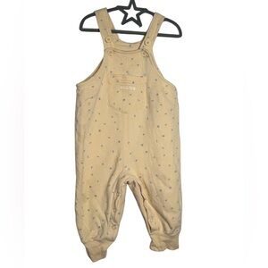 Y2K Roots Pastel Yellow ABC Overalls Size Medium